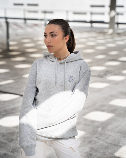 sweatshirt seyot gris avec logo brodé gris