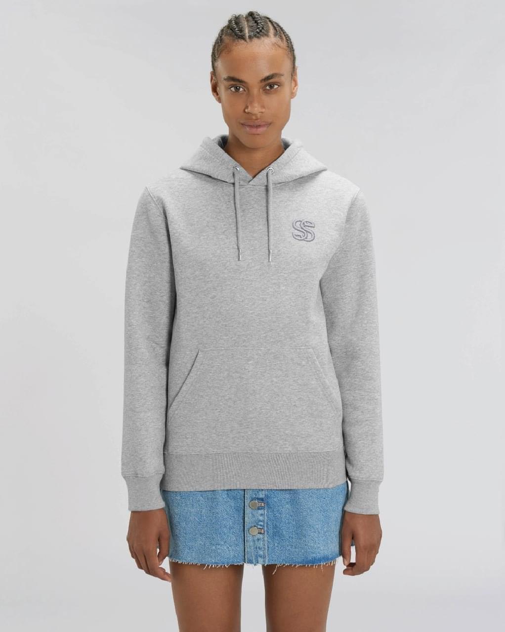 sweatshirt seyot gris avec logo brodé gris